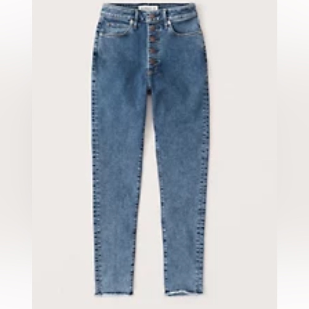 NWT Abercrombie & Fitch High Rise Super Skinny Ankle Jeans - Size 25 Short